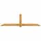 Ekena Millwork Eugene Rough Sawn Timber Gable Bracket, Western Red Cedar, 108"W x 31 1/2"H x 2"D x 6"F, 7/12 Pitch GBW108X31X0206EUG00RWR - alternate 1